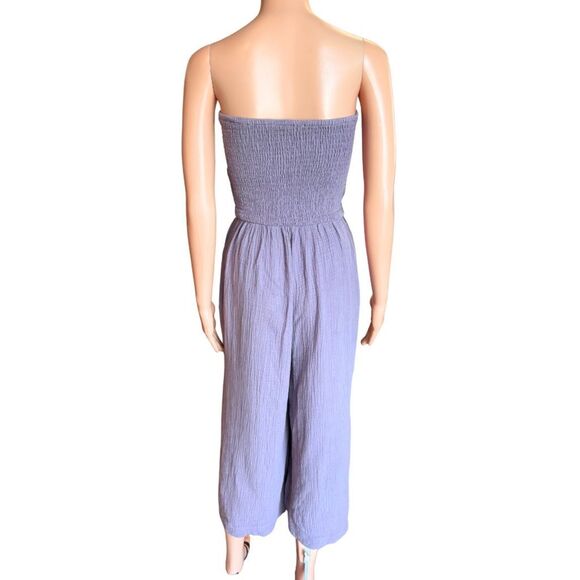 Grade & Gather Light Purple Tie Front Jumpsuit Small - Picture 5 of 7